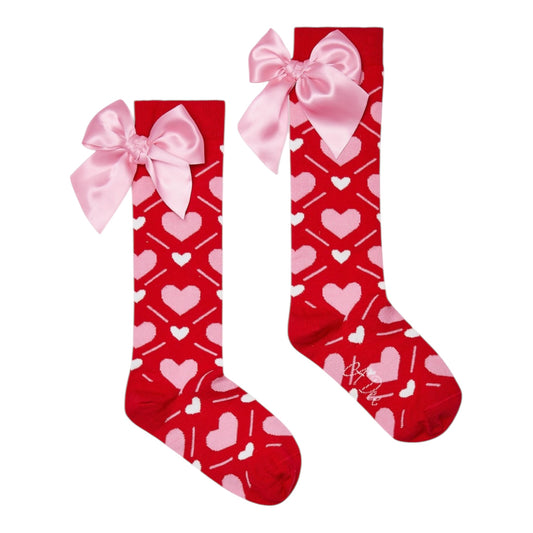 A'Dee - Long socks, Leah, red
