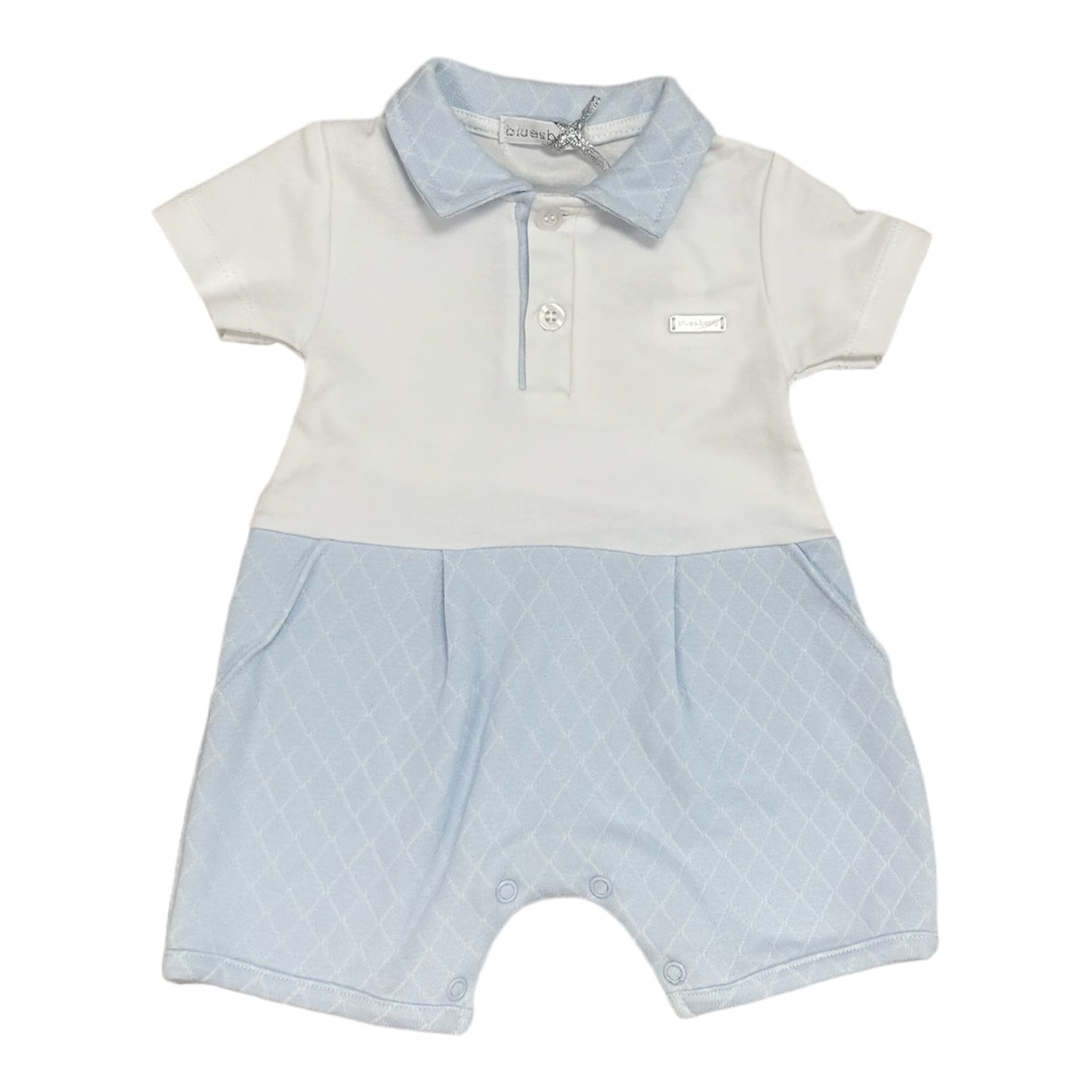 blues baby, rompers, blues baby - Pale blue romper, BB1203