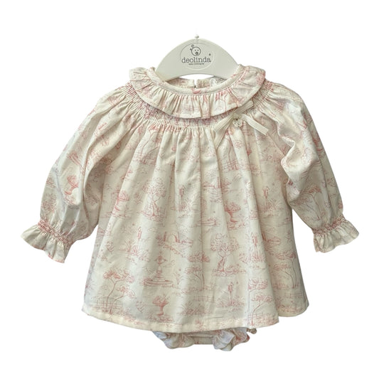 Deolinda - Dress, Pink garden print