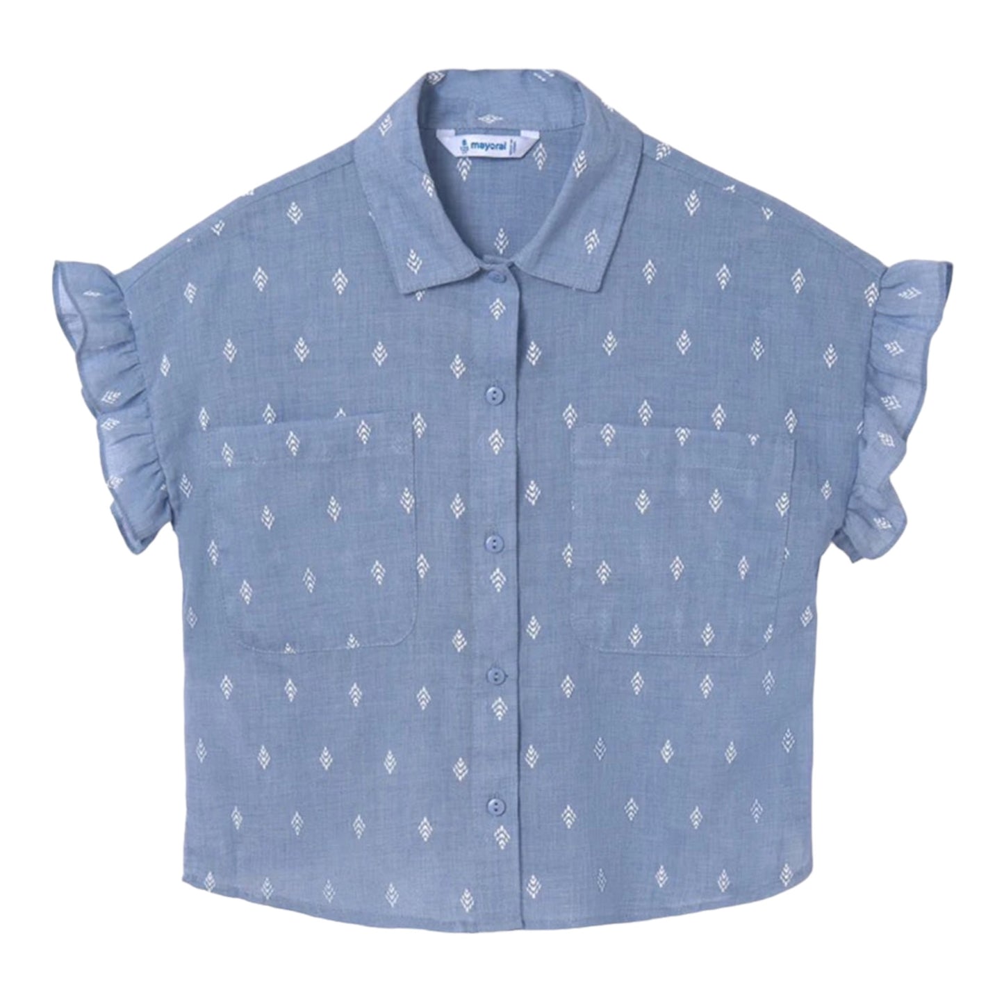 Mayoral -  Blouse set, chambray blue