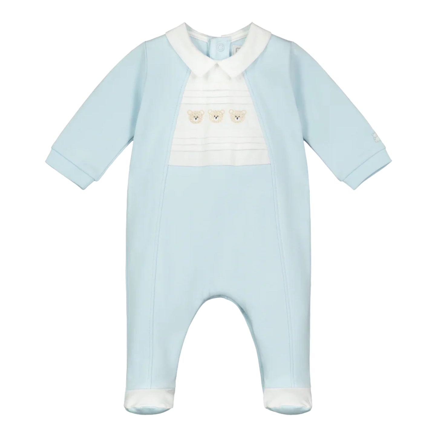 Emile et Rose, rompers, Emile et Rose - Baby Boys pale blue all in one, Freddie