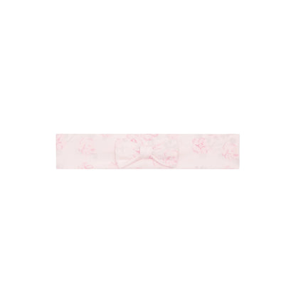 Emile et Rose - Pink all in one with all over floral print, with matching headband