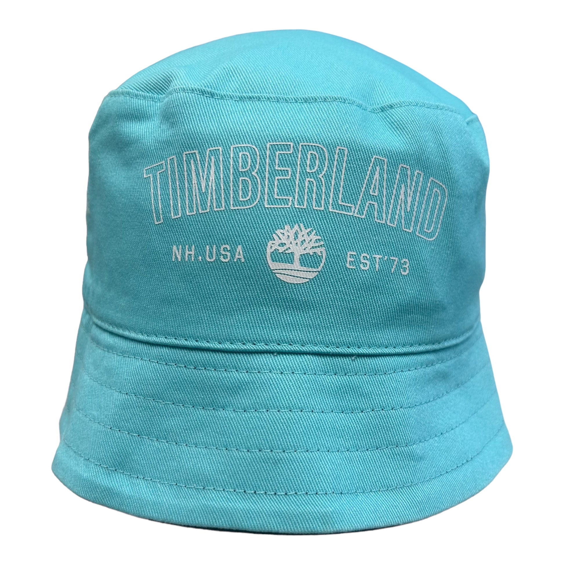 Timberland, Hats, Timberland - Navy / aqua reversible bucket hat