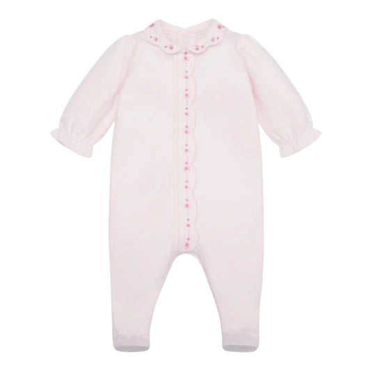 Emile et Rose - Light pink all in one, with floral embroidery, Kelly