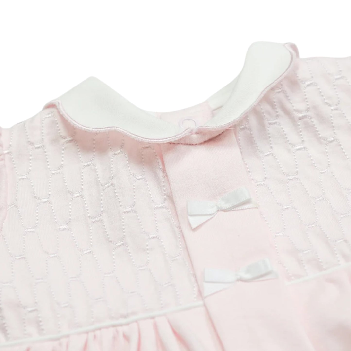 Emile et Rose - Light pink dress and tights, embroidered bodice, Hettie