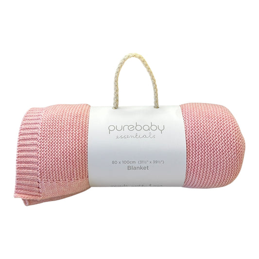 purebaby - Blanket, pink