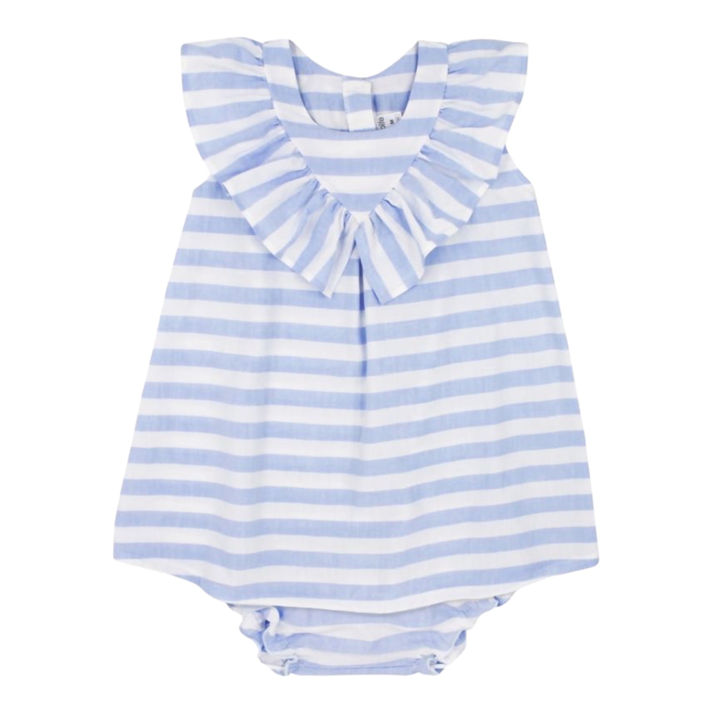 Rapife, rompers, Rapife - Pale blue and white broad stripe dress