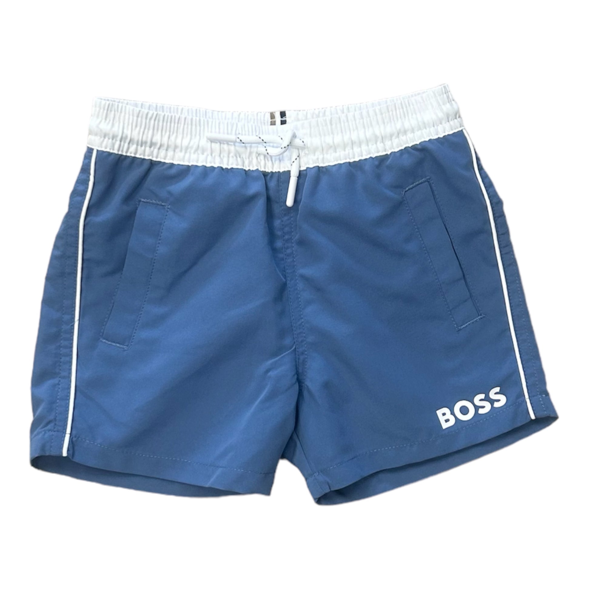 Boss, Shorts, Boss - Airforce Blue swim shorts, J50665