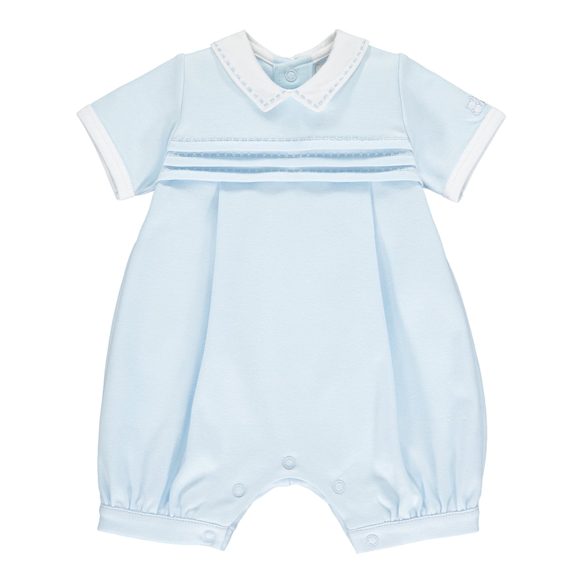 Emile et Rose, Romper, Emile et Rose - Baby boy pale blue romper 7301 Waldo