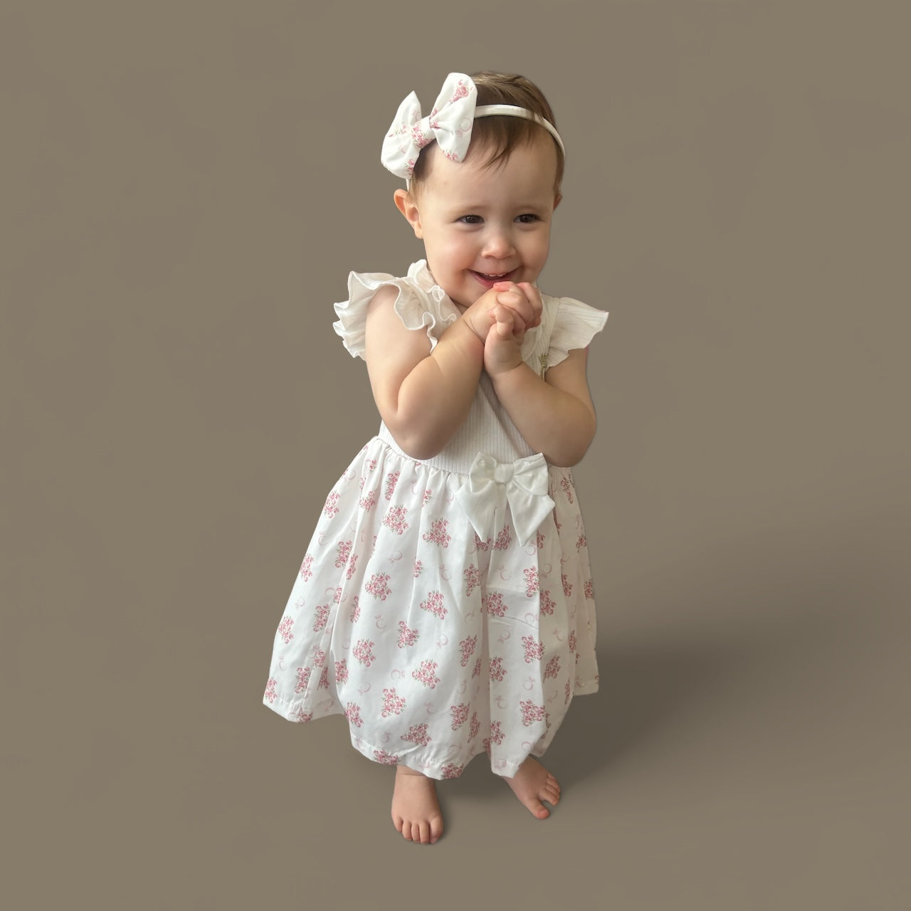 Caramelo Kids, Dress, Caramelo Kids - Dress and headband, floral,