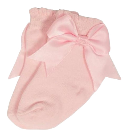 Betty Mckenzie, Socks, Betty Mckenzie  - Light pink short socks with side bow
