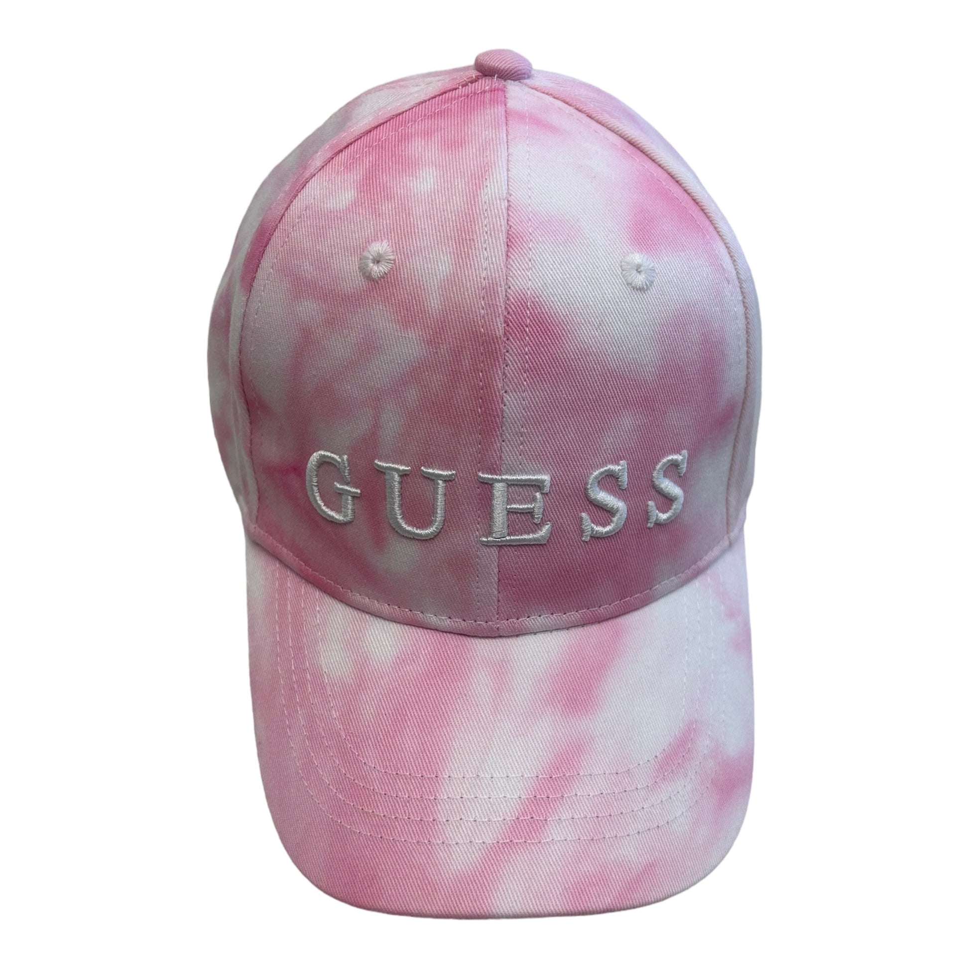 Guess, Hats, Guess - pink tie-dye sun cap