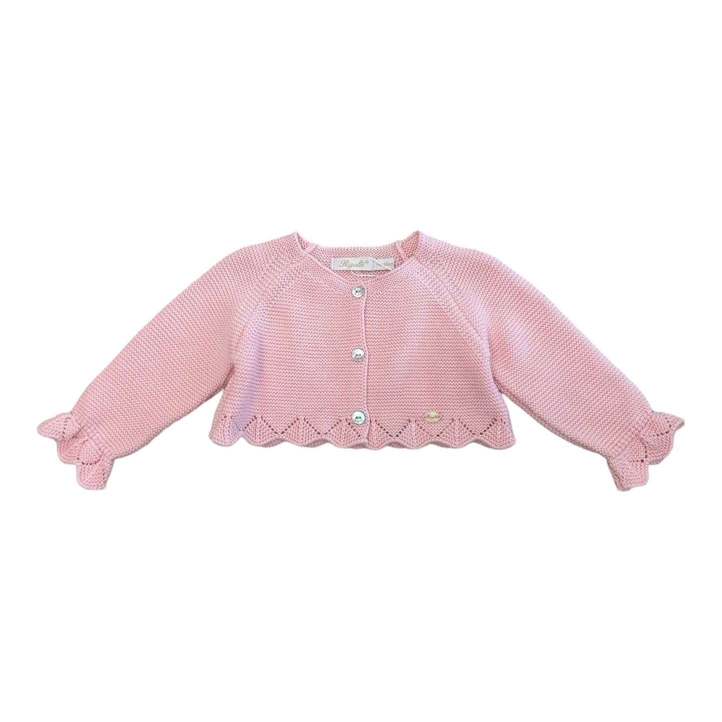 Rigola, cardigans, Rigola - Pink knit bolero cardigan