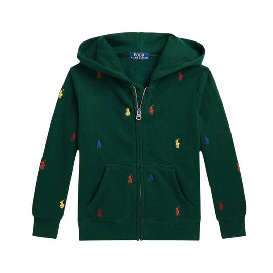 Ralph Lauren - Hoodie, all over polo embroidery
