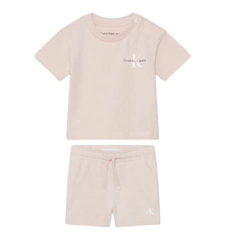 Calvin Klein - Rose pink 2 piece shorts set