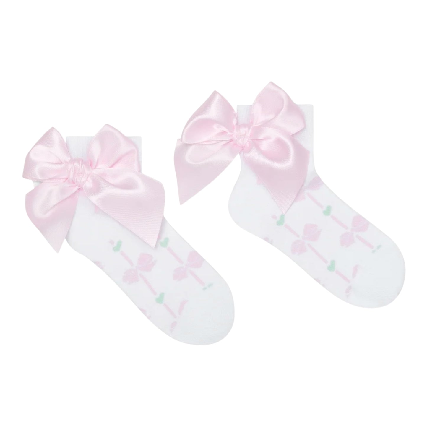 A'Dee - Bow socks, white