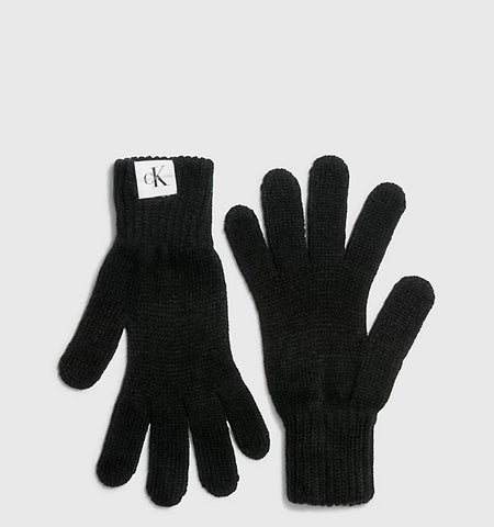 Calvin Klein, gloves, Calvin Klein - Black knitted gloves