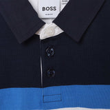 Boss, Long sleeved polo Tee shirts, Boss - Long sleeved polo Tee, blue/navy/white