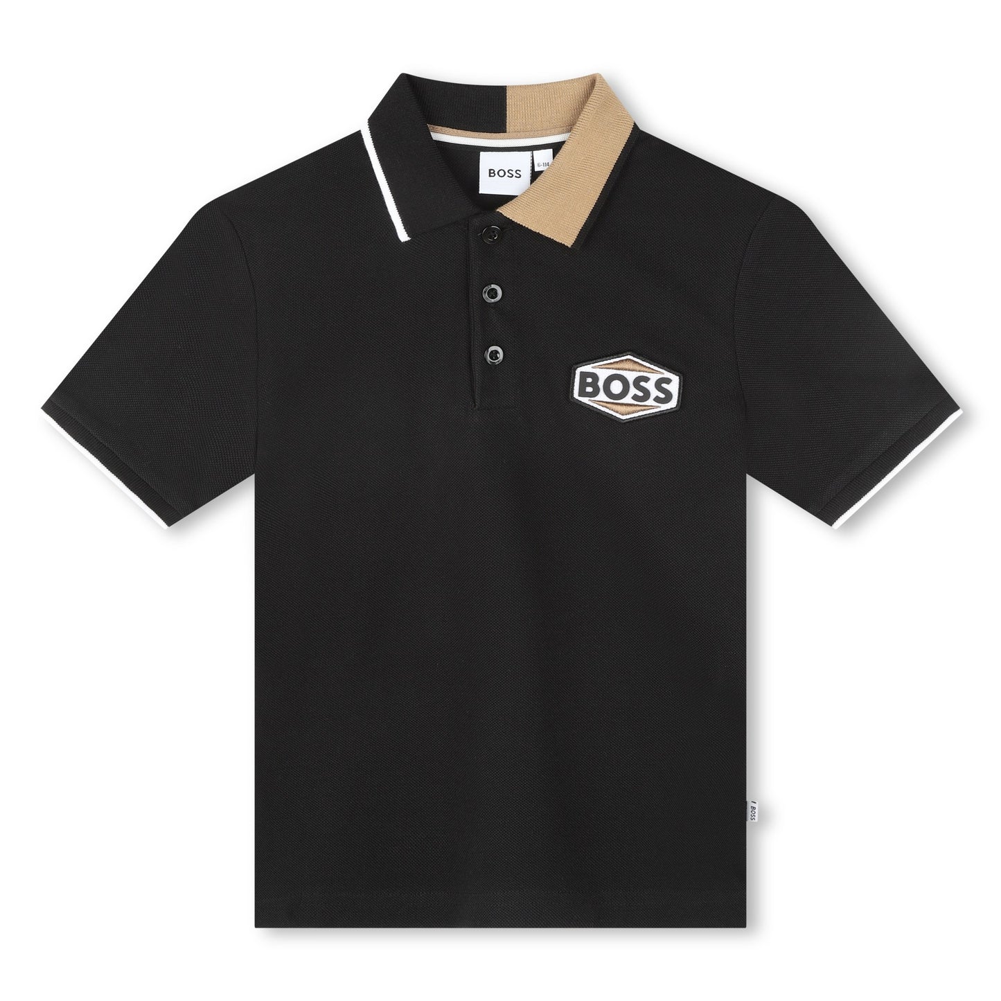 Boss, polo T-shirts, Boss - Black polo T-shirt