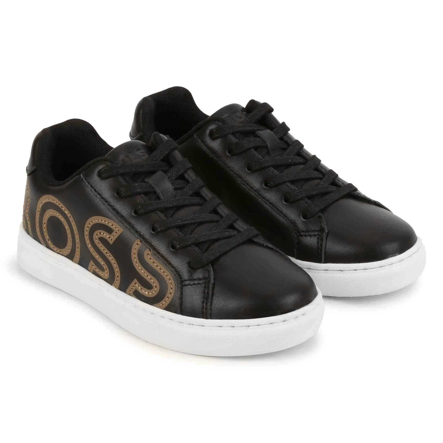 Boss, trainers, Boss - Black / gold trainers