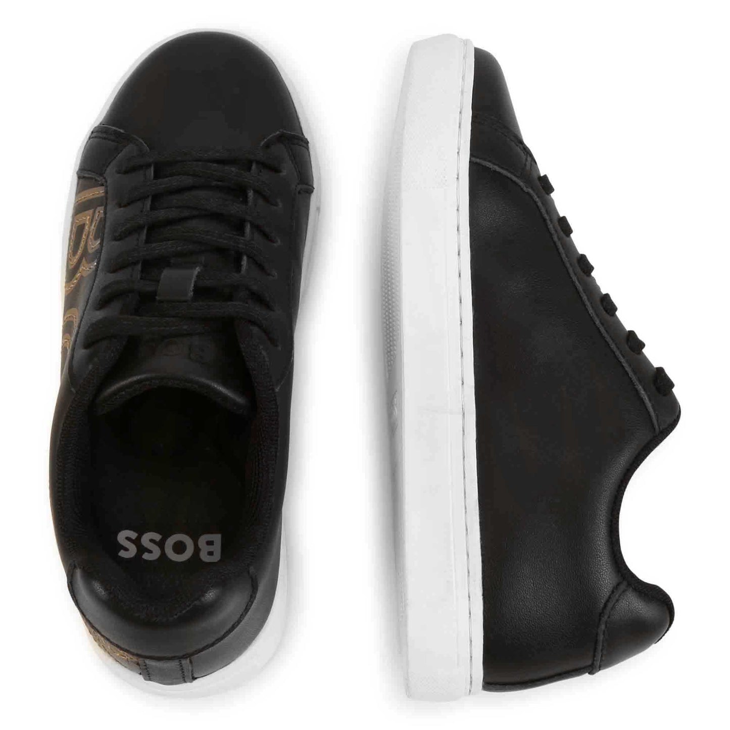 Boss, trainers, Boss - Black / gold trainers