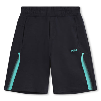 Boss, Shorts, Boss - Navy shorts with aqua trim, J50758