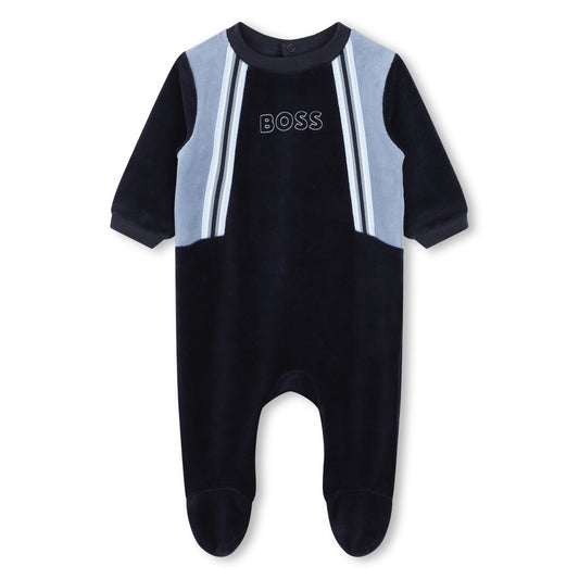 Boss, All in ones, Boss - Navy baby all in one, 3 months