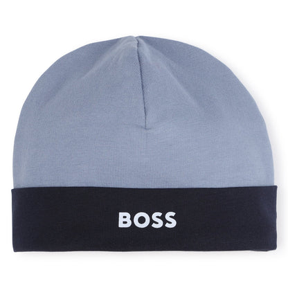 Boss, All in ones, Boss - Grey baby all in one and matching hat