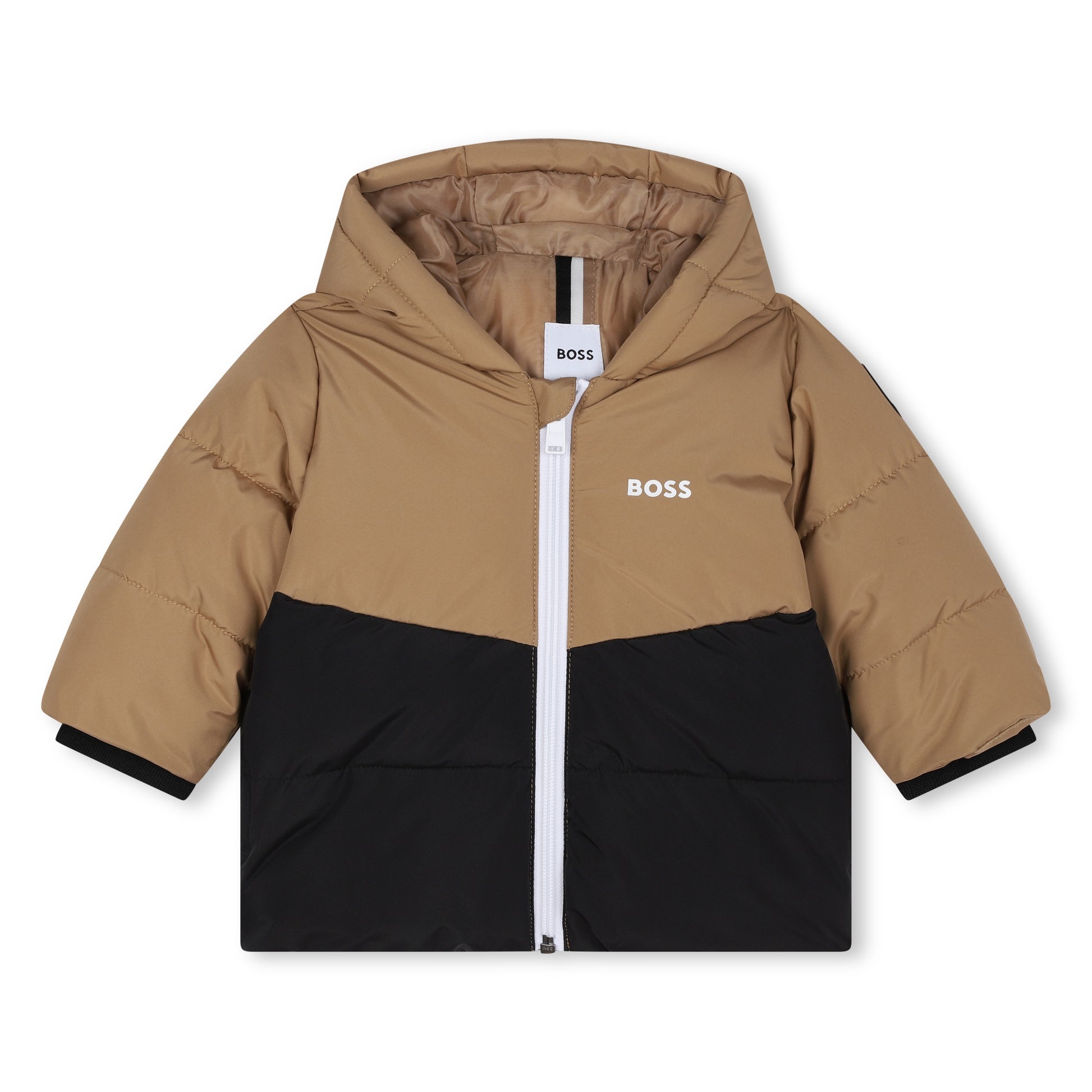 Boss, Coats & Jackets, Boss - Tan puffer jacket