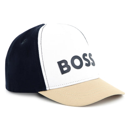 Boss, Hats, Boss - Stone, white , black block coloured cap