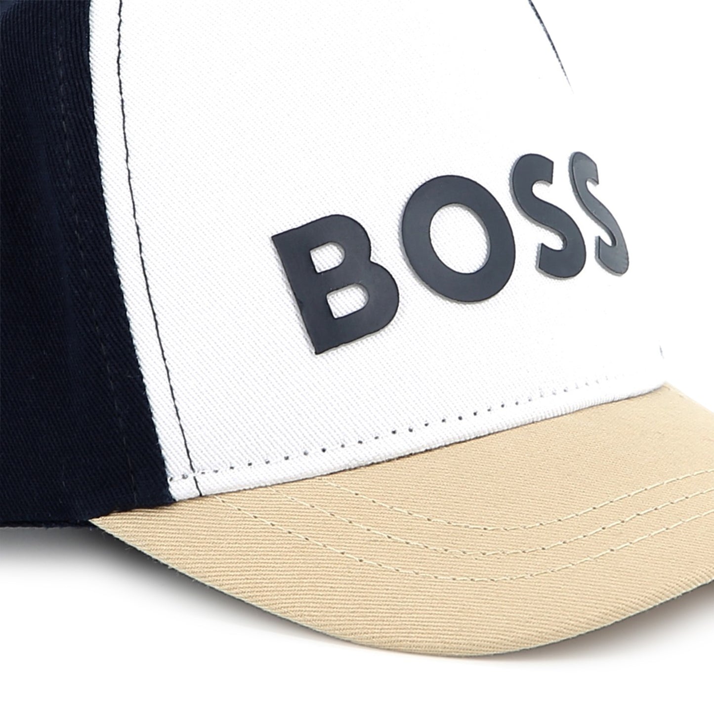 Boss, Hats, Boss - Stone, white , black block coloured cap