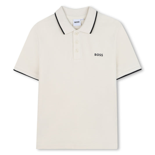 Boss, T-shirts, Boss - Short sleeved polo T-shirt, sand