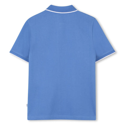 Boss, T-shirts, Boss - Short sleeved polo T-shirt, blue