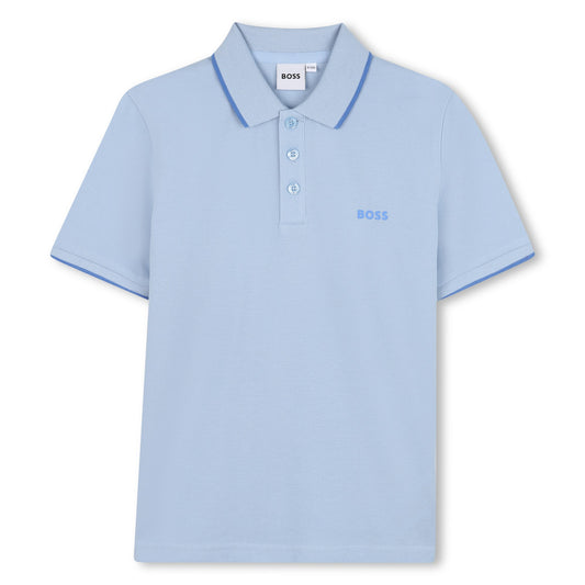 Boss, T-shirts, Boss - Short sleeved polo T-shirt, Persian blue