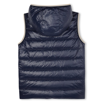 Boss - Pale blue reversible hooded  padded gilet