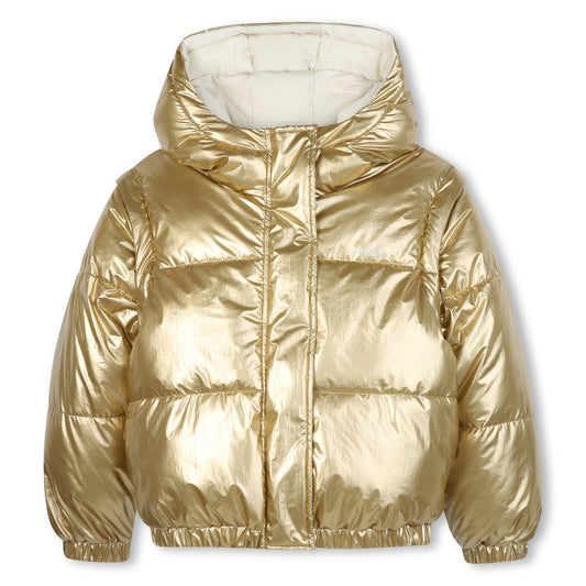 Boss -  Gold reversible puffer jacket