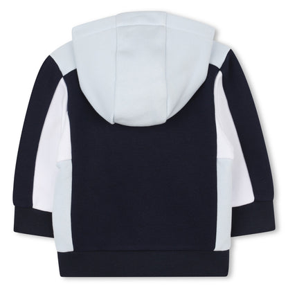 Boss - Navy zipper hoodie  (18m - 3yrs)
