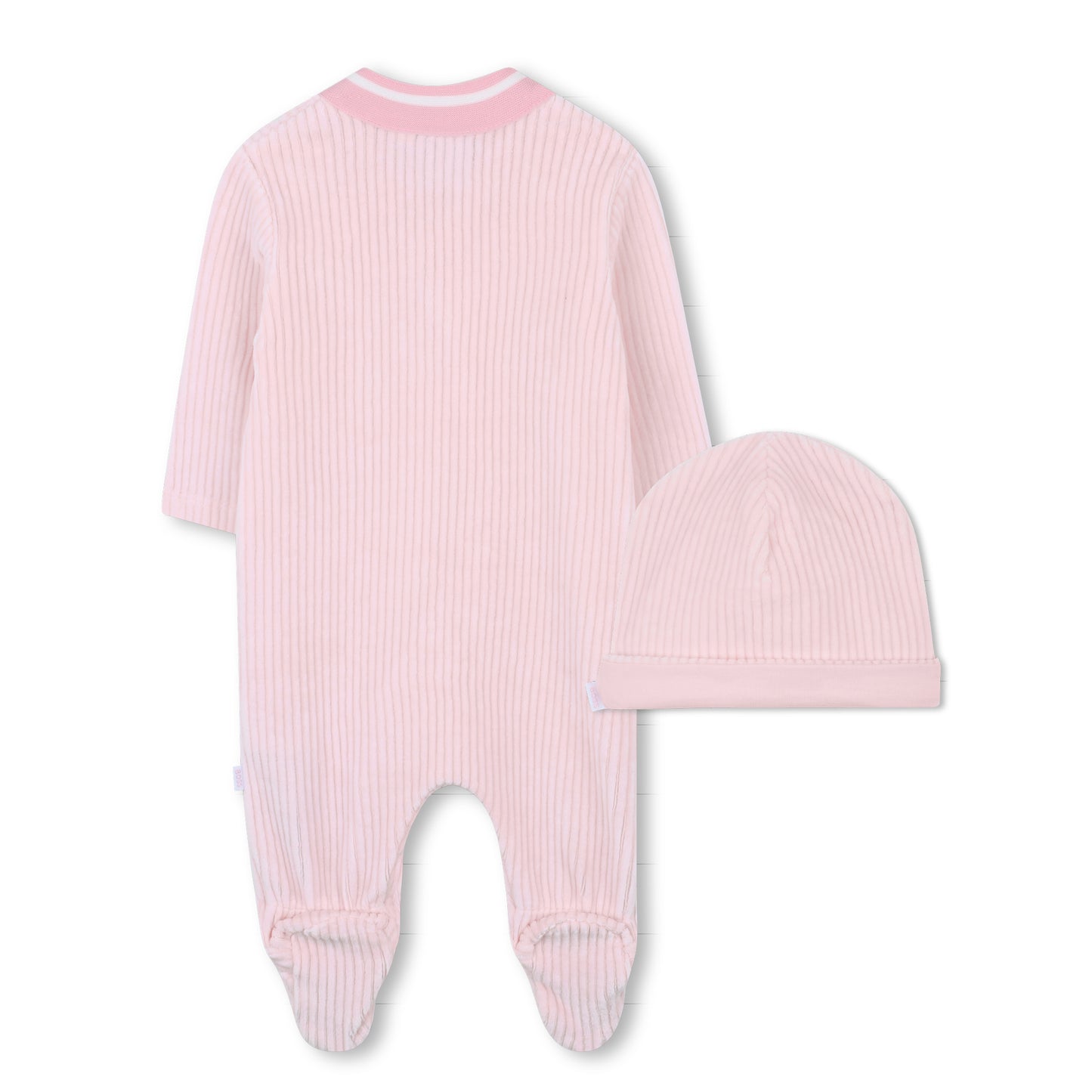 Boss - All in one with matching pull on hat, pale pink