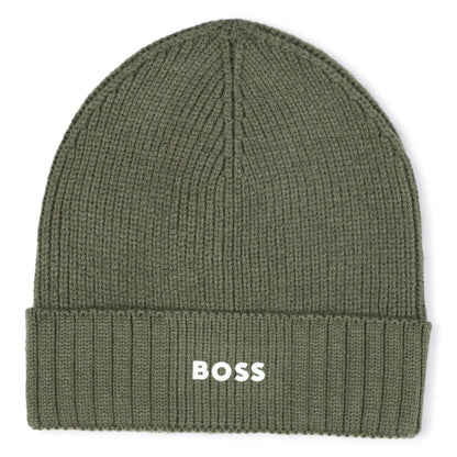 Boss - Green pull on knit hat