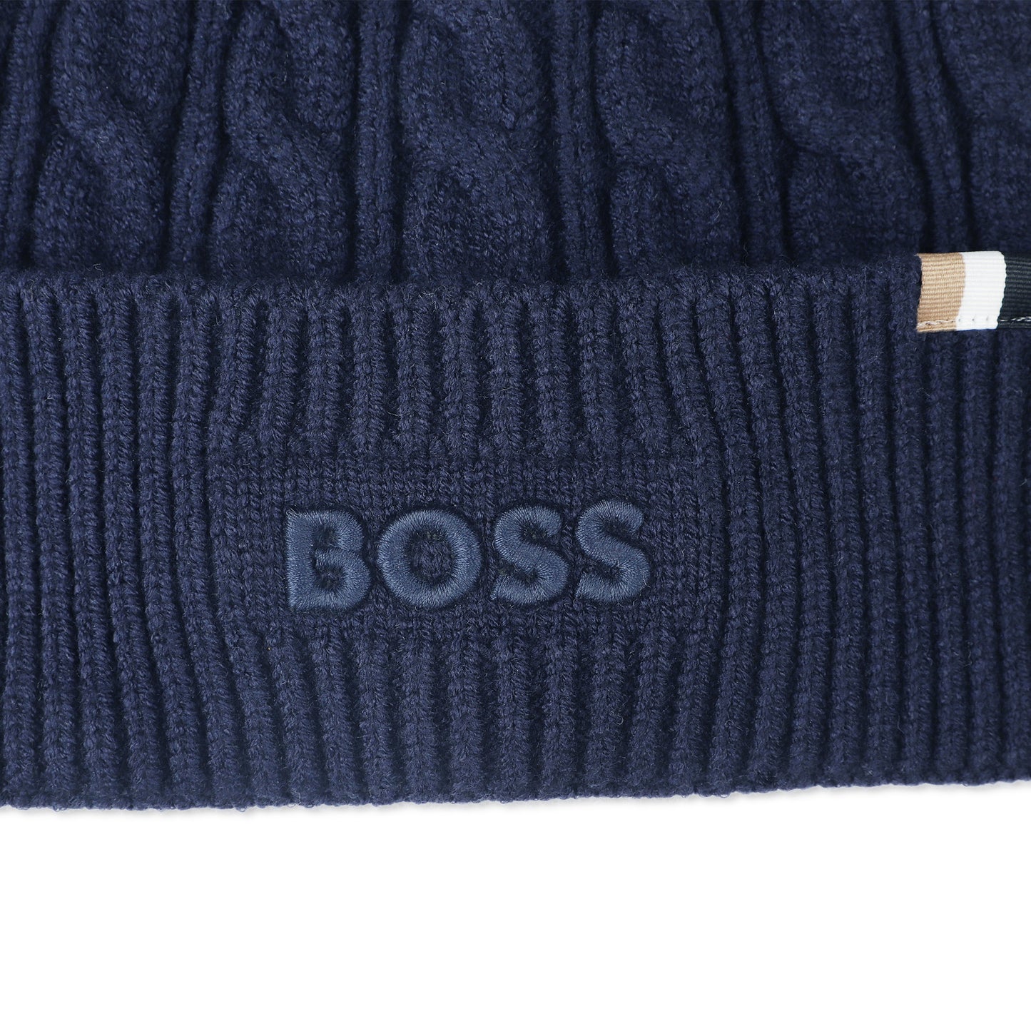 Boss - Navy pull on knit hat