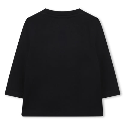 Boss - Black long sleeved T-shirt. (18m -3yrs)