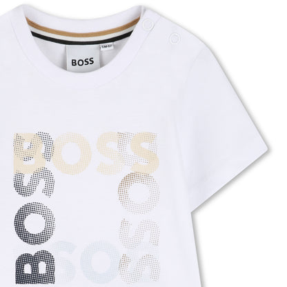 Boss - Toddler, white T-shirt with BOSS front print