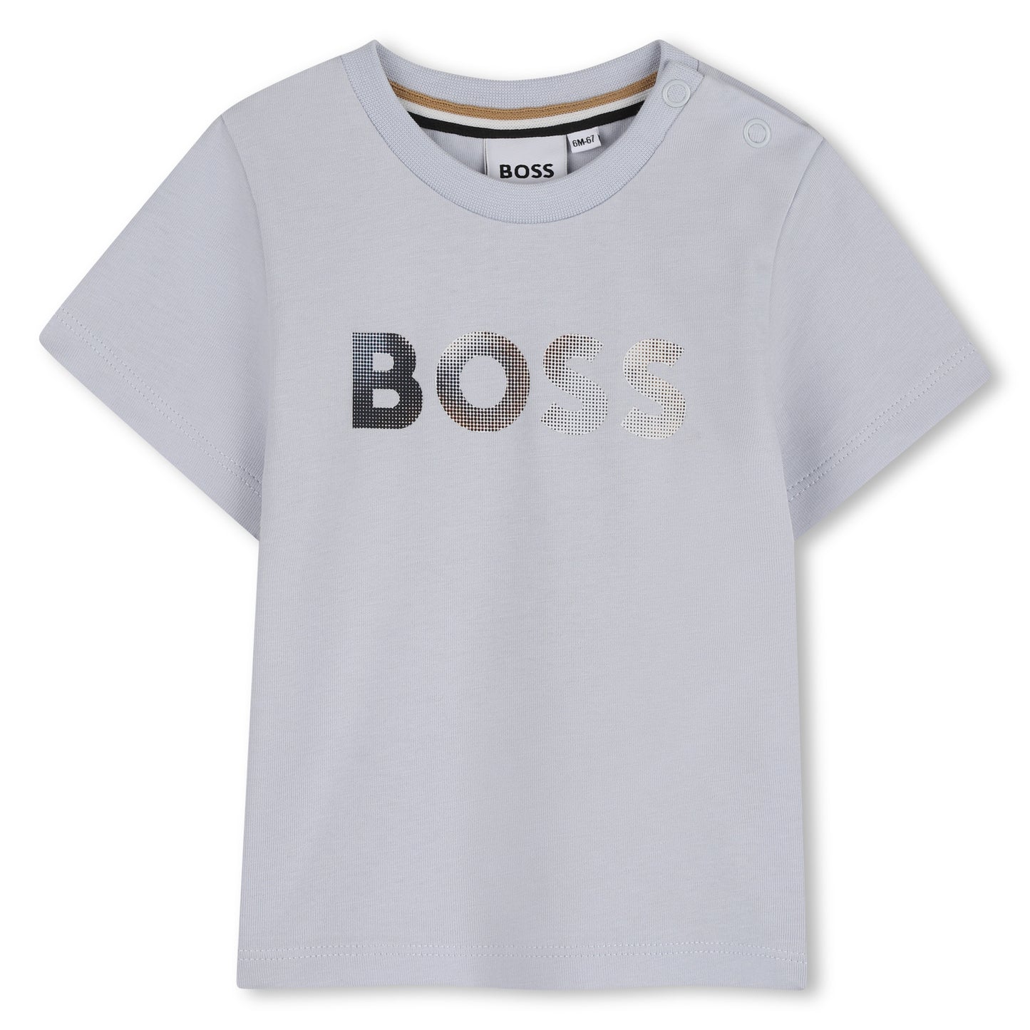 Boss - Toddler, light blue T-shirt with BOSS front print