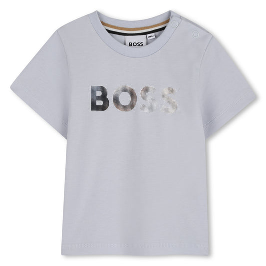 Boss - Toddler, light blue T-shirt with BOSS front print