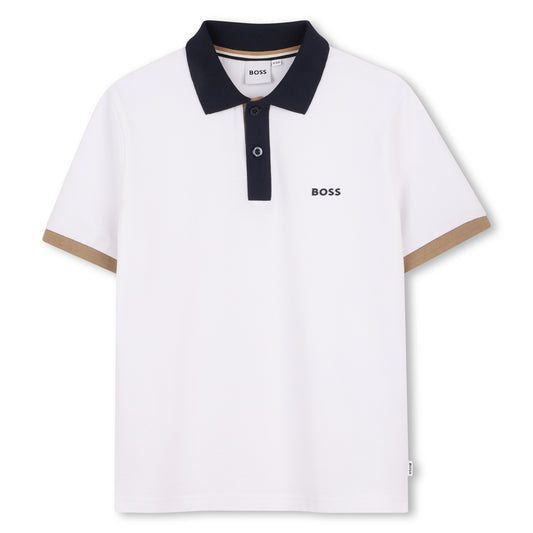Boss - white polo T-shirt