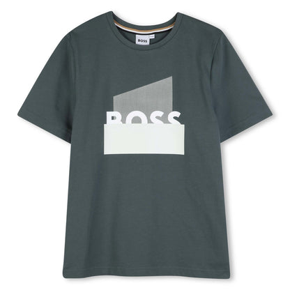 Boss - Green crew neck T-shirt