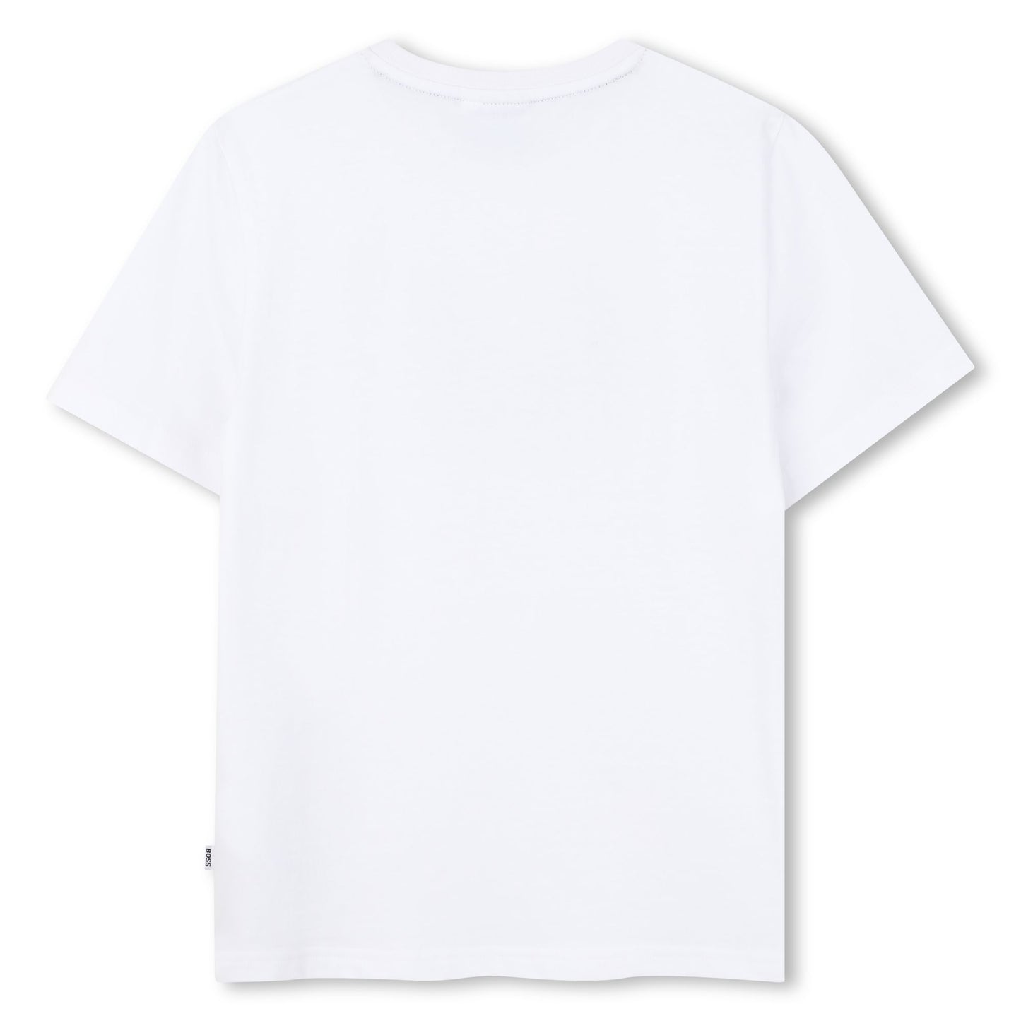Boss - White crew neck T-shirt, pixel