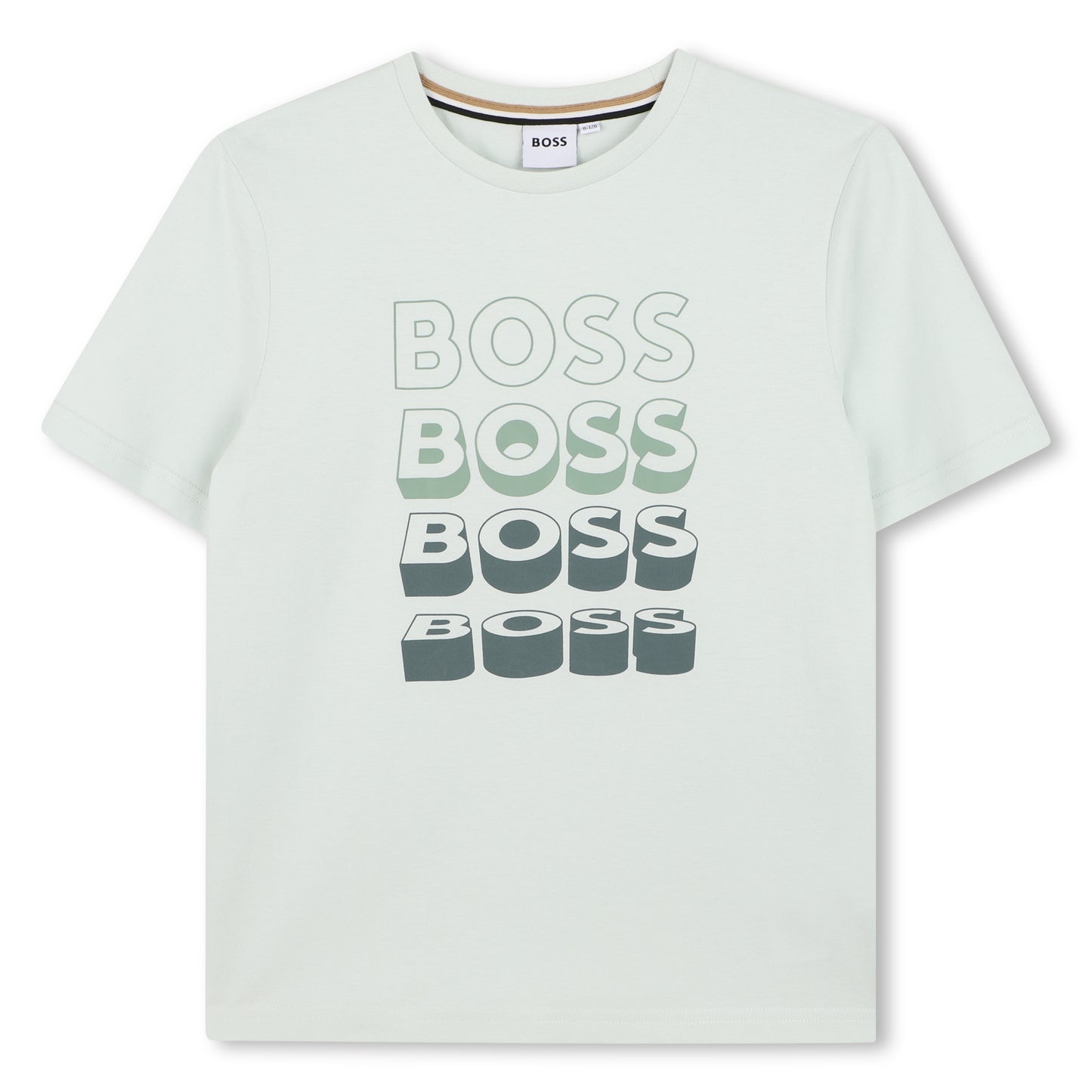 Boss - Soft green crew neck T-shirt,