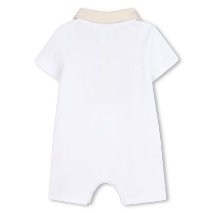 Boss - Baby romper, white with stone front