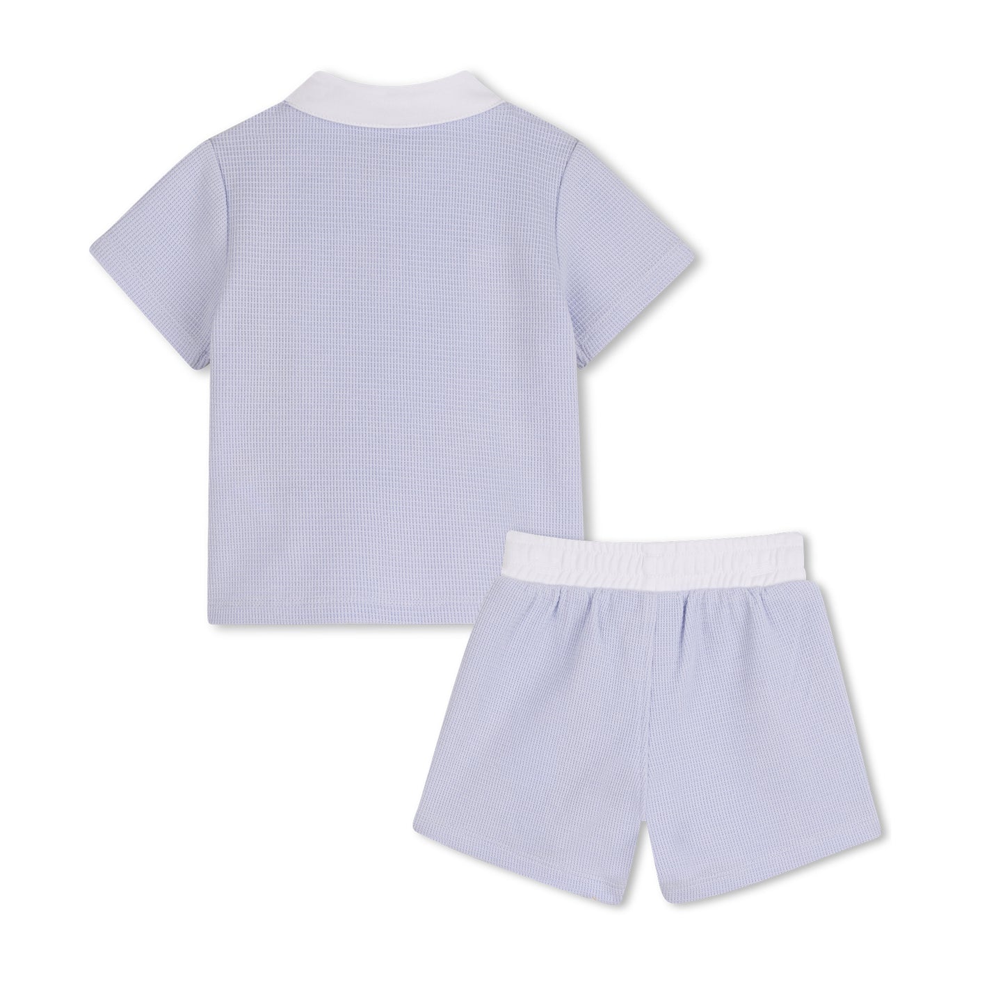 Boss - Baby 2 piece outfit, Polo  Top and shorts, pale blue